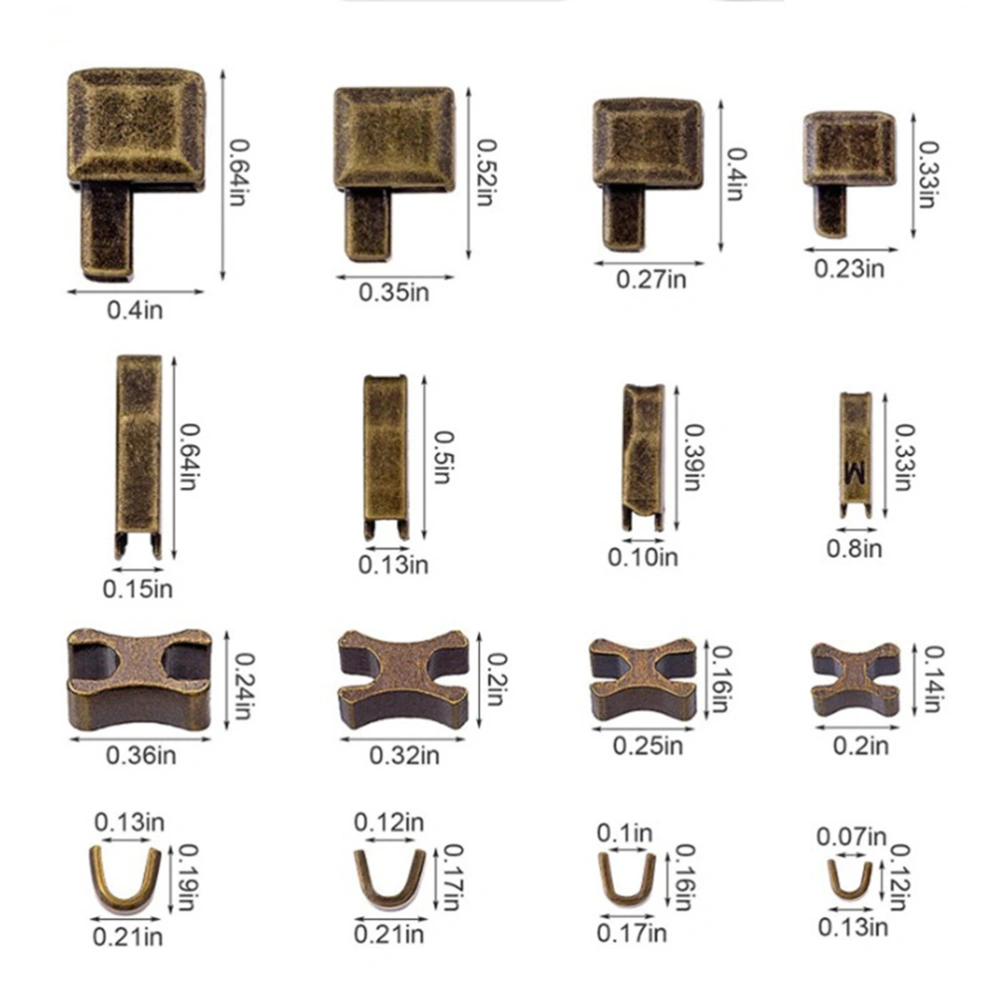 1 Set of Zipper Bottom Stops Replacement Zipper Stops Zipper Repairing Stops Zipper Tops Stops