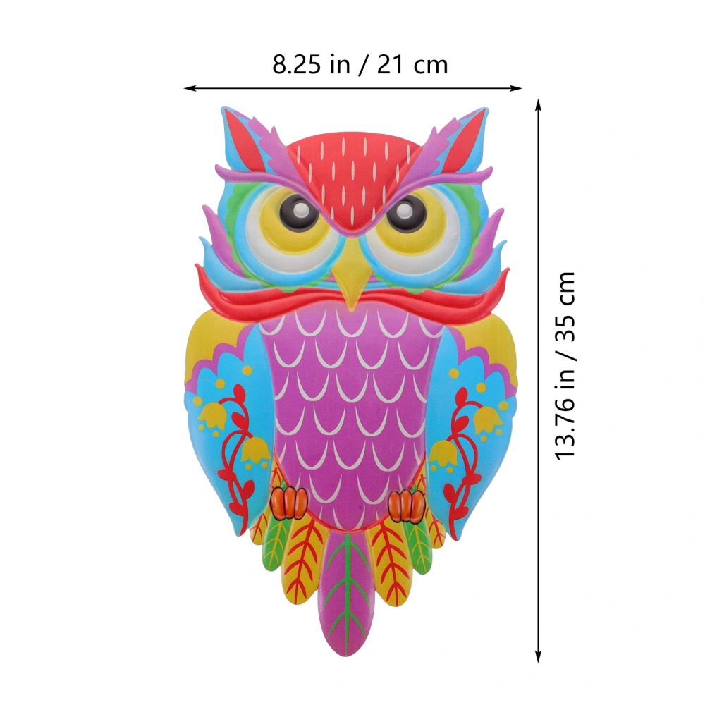 Colorful Owl Wall Decor Metal Owl Sculpture Hanging Wall Decor Wall Art Hanging Owl Decoration