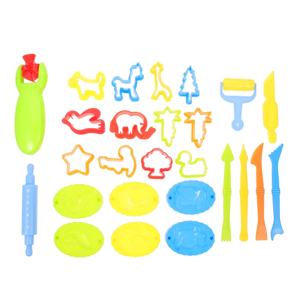 26Pcs Dough Tools for Kids DIY Clay Tools Funny Clay Molds Colored Clay Toys Dough Tools