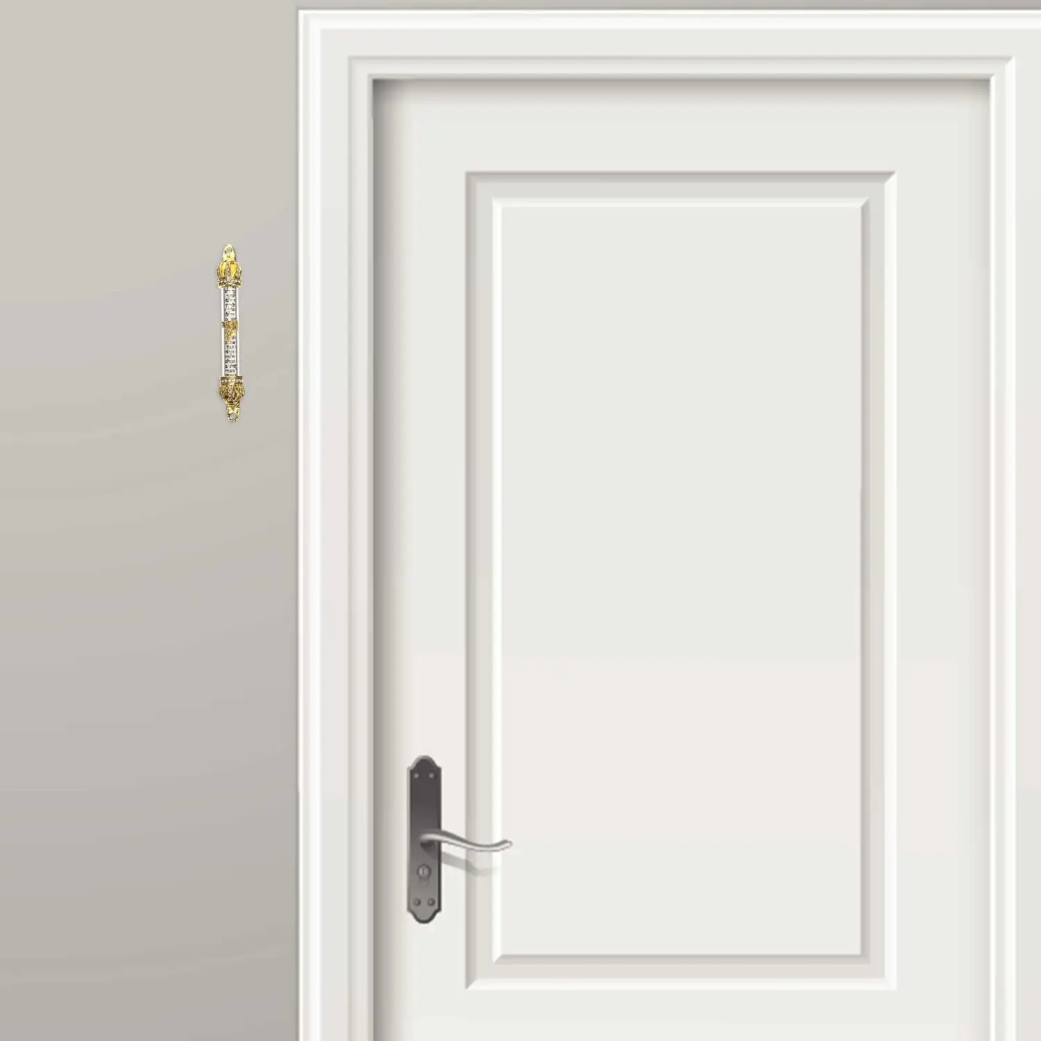 Door Side Metal Mezuzah Door Mezuza Religious Decor Metal Door Mezuza Gift
