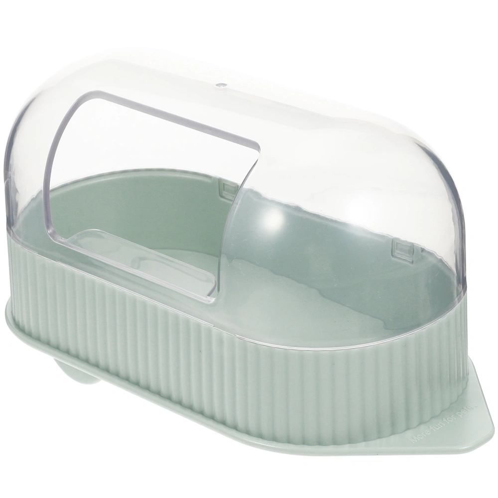 Pet Bathtub Squirrel Sandbox Transparent Chinchilla Bathroom Hamster Toilet