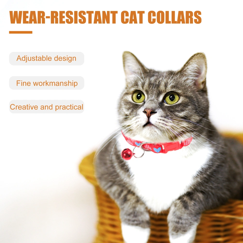 6Pcs Wear-resistant Cat Collars Reusable Dog Collars Outdoor Kitten Collars Dog Supply