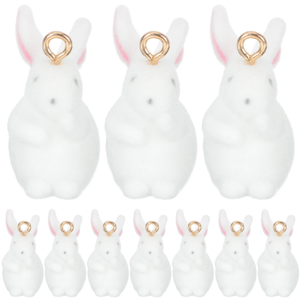 10pcs Easter Charms Jewelry Making Bunny Charms Easter Earrings Rabbit Charms