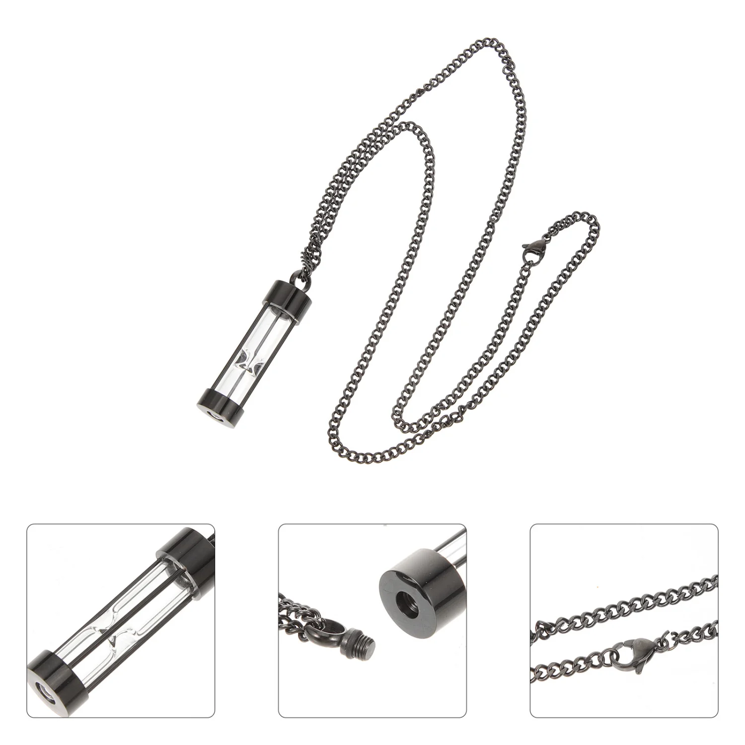 Hourglass Vial Cremation Pendant Necklace Urn Necklace Pendant Necklace for Women