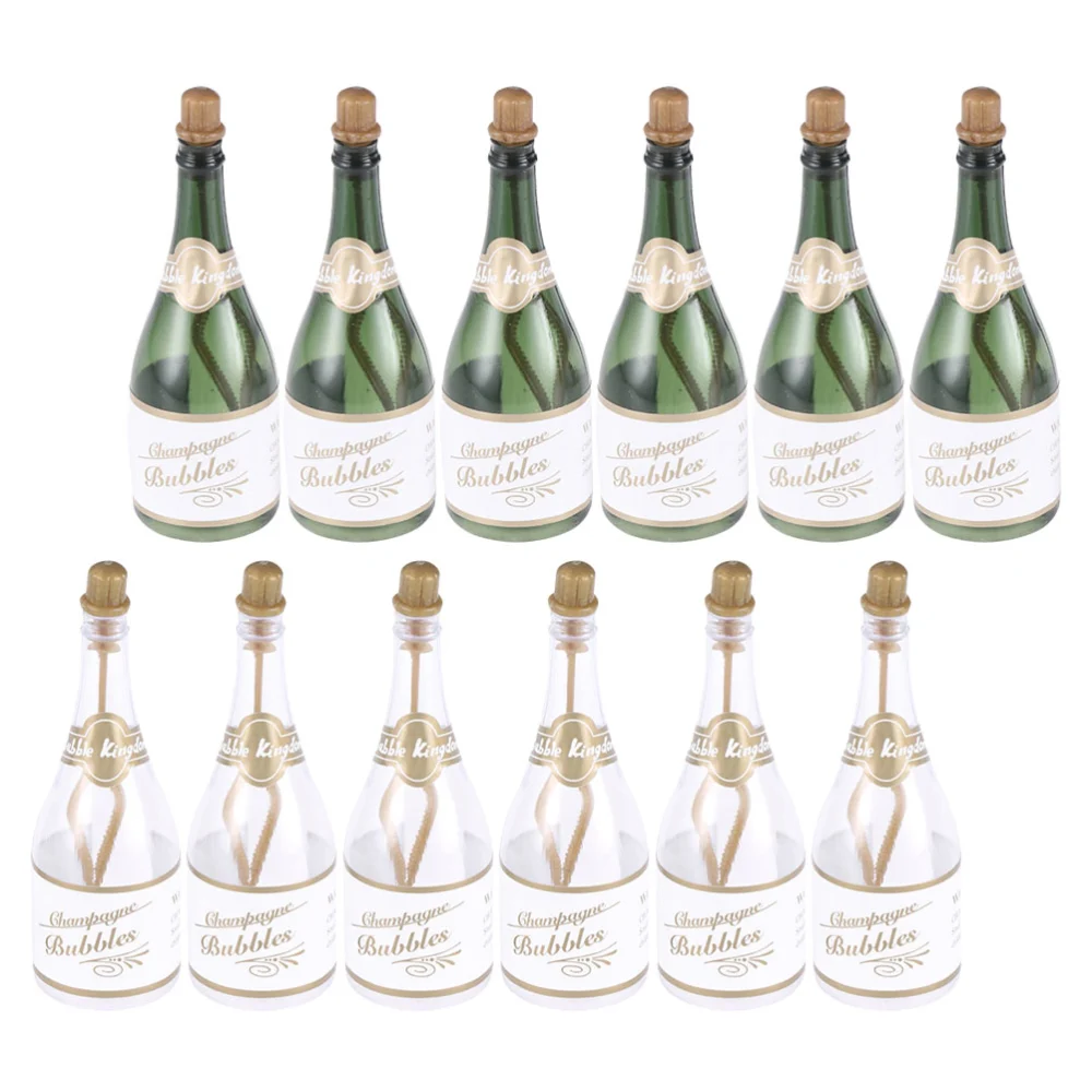 12pcs Champagne Bubble Bottles Empty Bubble Bottles for Wedding Birthday Baby Shower