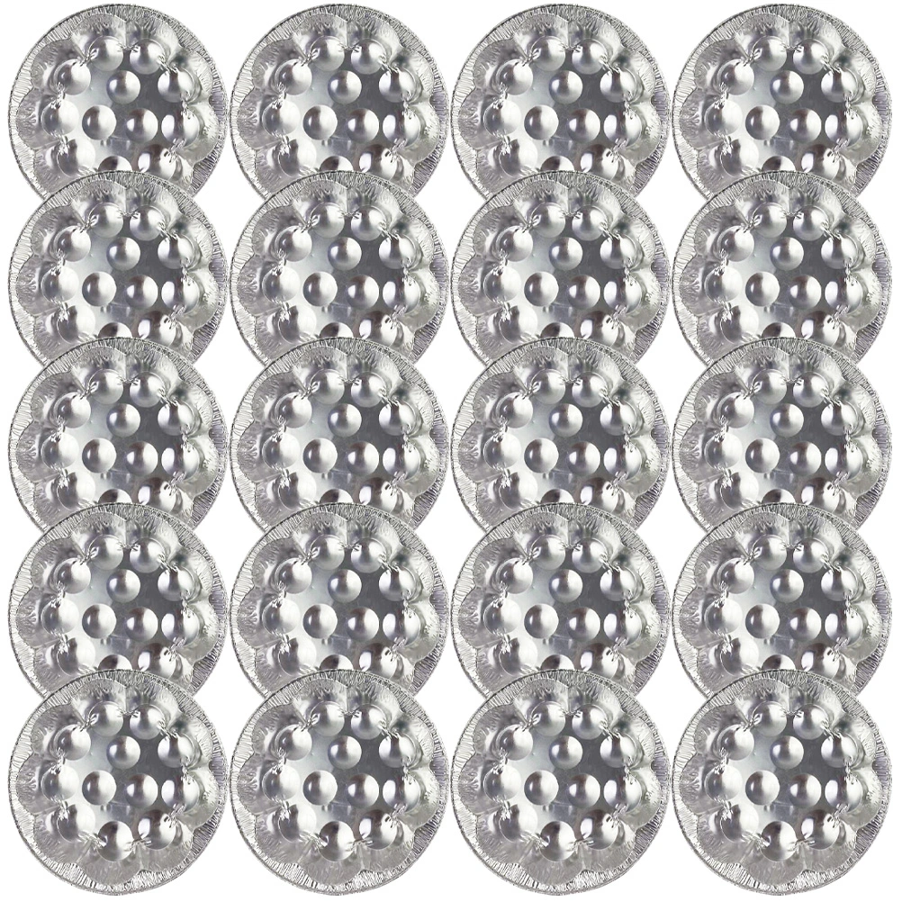 20Pcs Escargot Baking Dishes Escargot Tinfoil Trays Snail Serving Trays Tinfoil Snail Pans