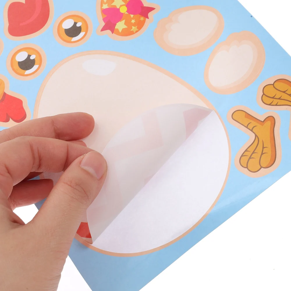 48 Sheets Easter Game Stickers Easter Party Favors Supplies Easter Egg Stickers