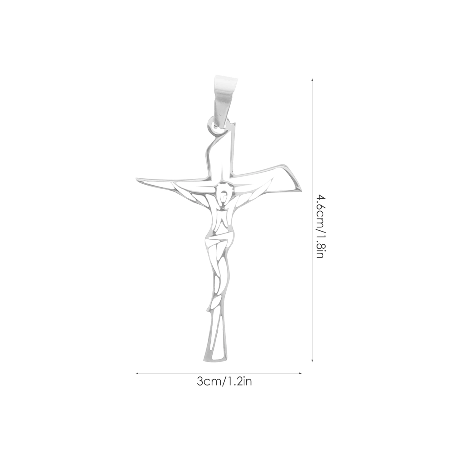 2Pcs Cross Tree Pendant Delicate Jesus Cross Craft Cross Religious Decor for Necklace