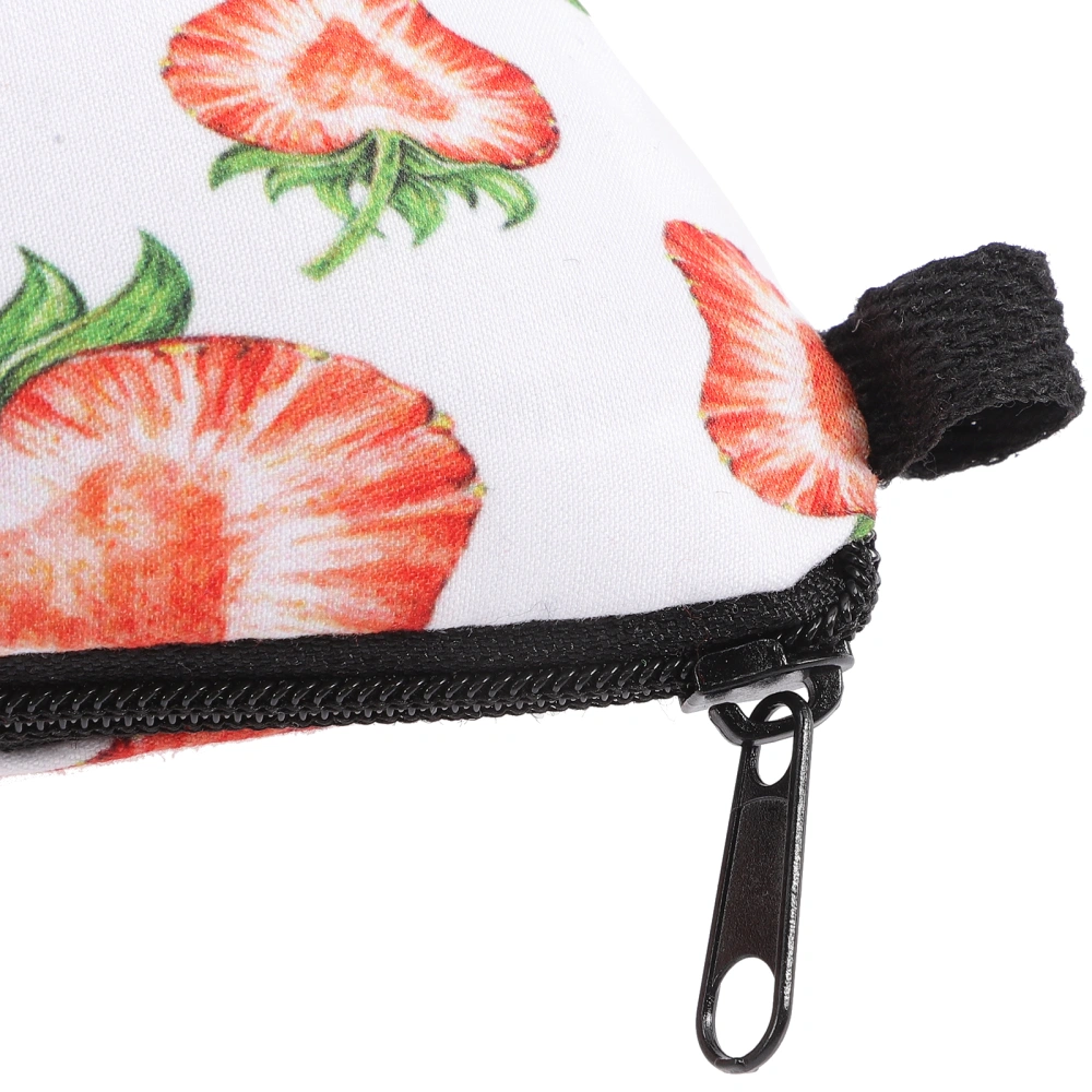 2pcs Travel Makeup Bag Toiletry Organizer Printed Strawberry  Cosmetics Bag Carry Case