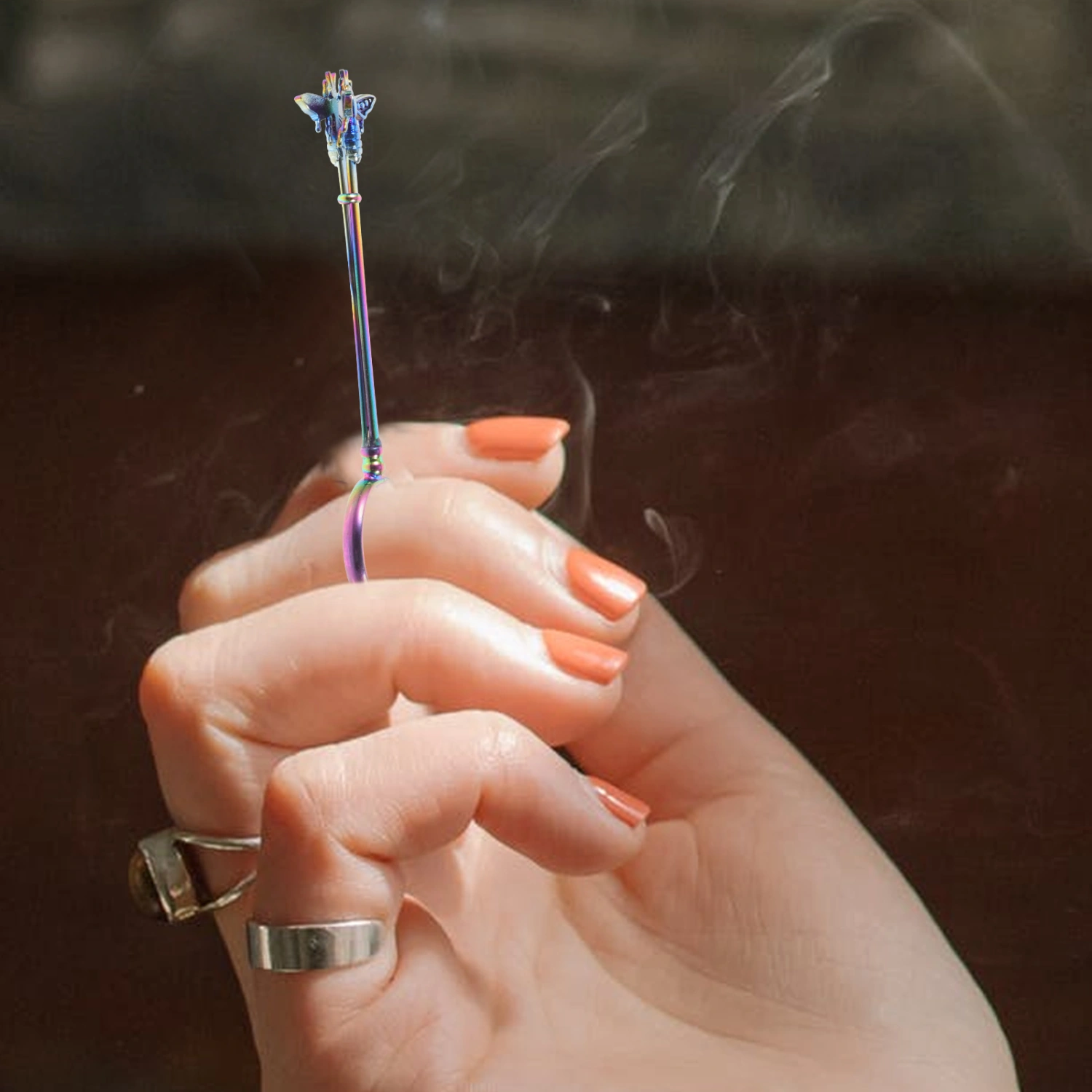 Cigarette Clip Smoking Ring Cigarette Clip Holder Ring Clip Finger Holder Ring