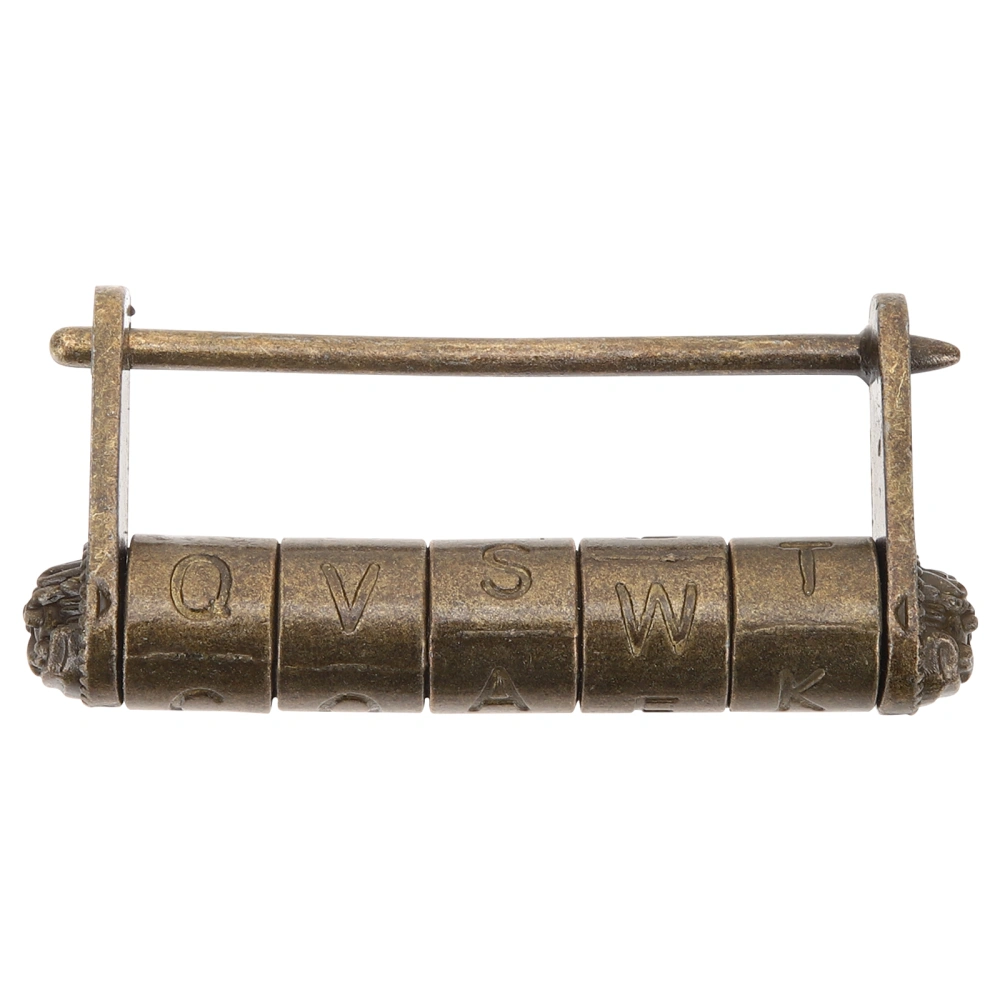 Chinese Traditional Lock Vintage Password Lock Word Lock Antique Word Lock for Decorating