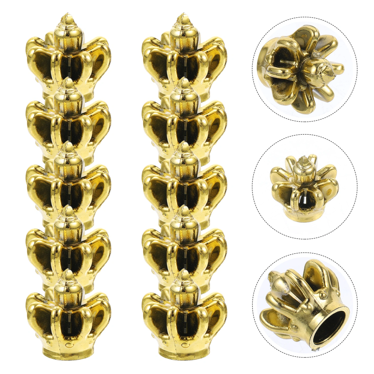 10pcs Mini Crown Charms DIY Mini Crown for DIY Crafts Jewelry Making Gift Decoration