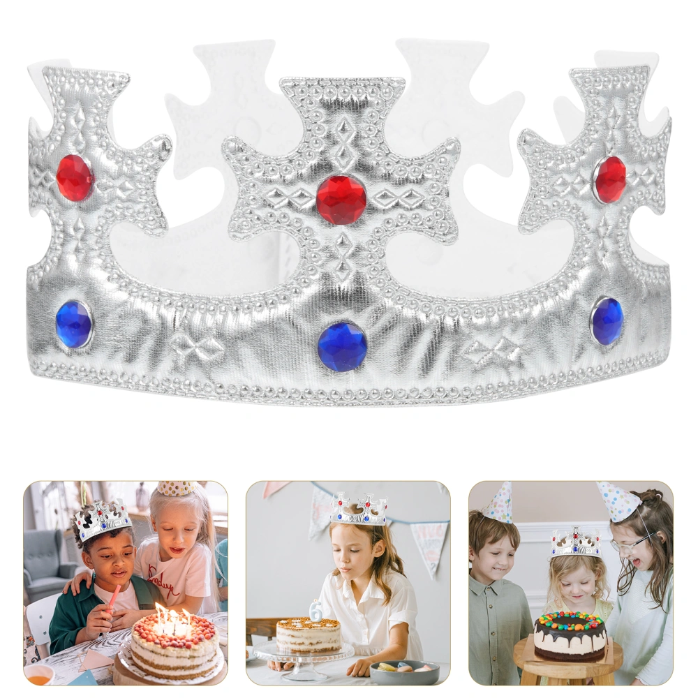 2Pcs Kids Birthday Crowns Party Crown Hats Decorative Birthday Headdresses Birthday Decorations