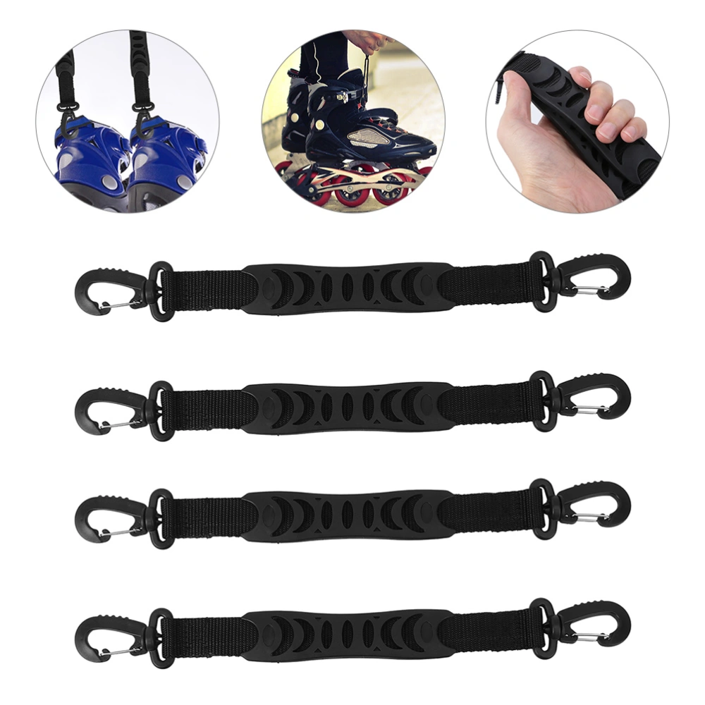 4pcs Roller Skates Carrier Strap Skating Shoes Carrier Leash Roller Skates Carrying Tool