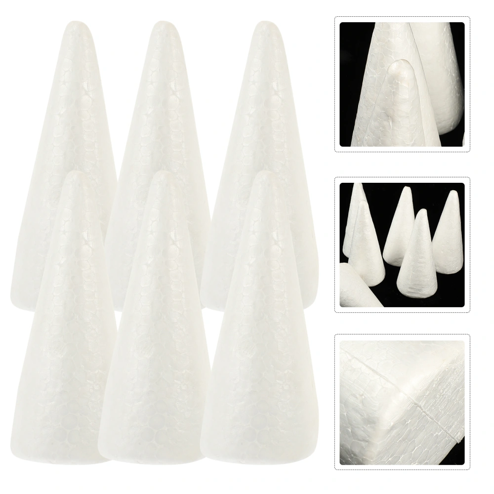 6pcs Foams Cones Diy Art and Crafts Making Foams Cones Handicrafts Making Foams Cones