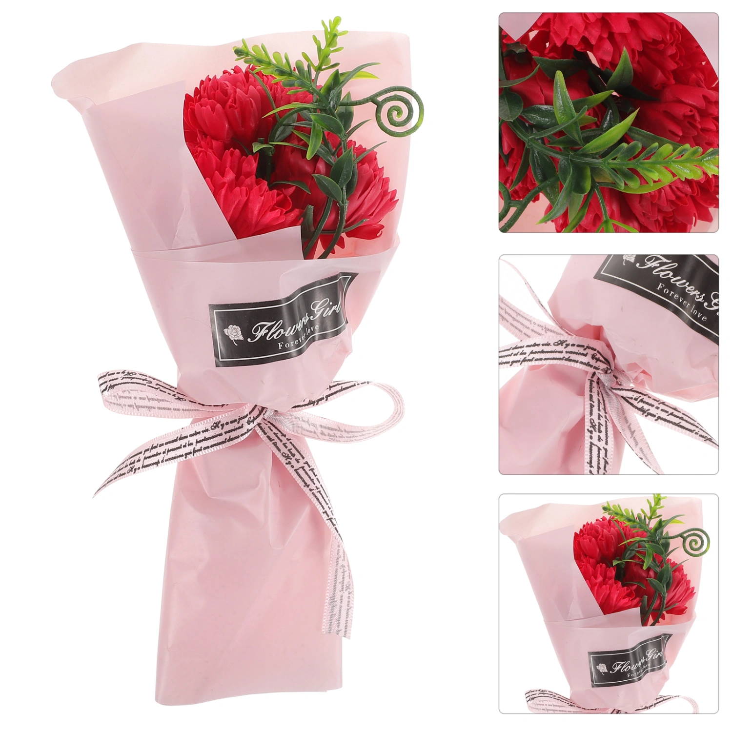 Soap Carnation Flower Bouquet Scented Flower Artificial Bouquet for Mothers Day
