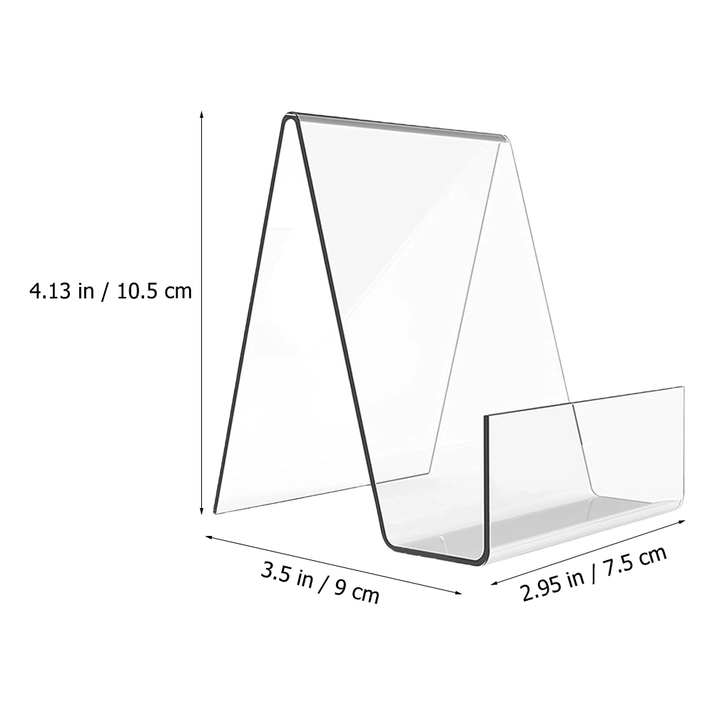 3Pcs Acrylic Book Racks Daily Use Magazine Display Stands Multi-function Book Stands