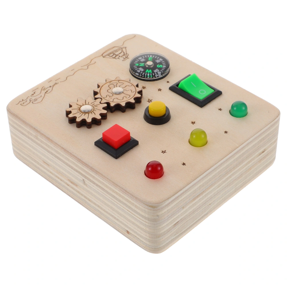 Wooden Sensory Toy Children’s Busy Board Kids Early Educational Toy Child Switch Toy