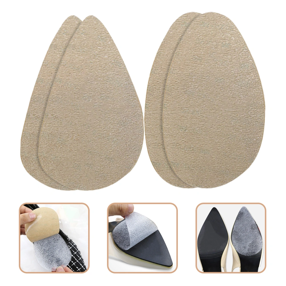 2 Pairs Non-slip Shoe Pads Adhesive Shoe Stickers Shoe Sole Protectors Shoe Grips