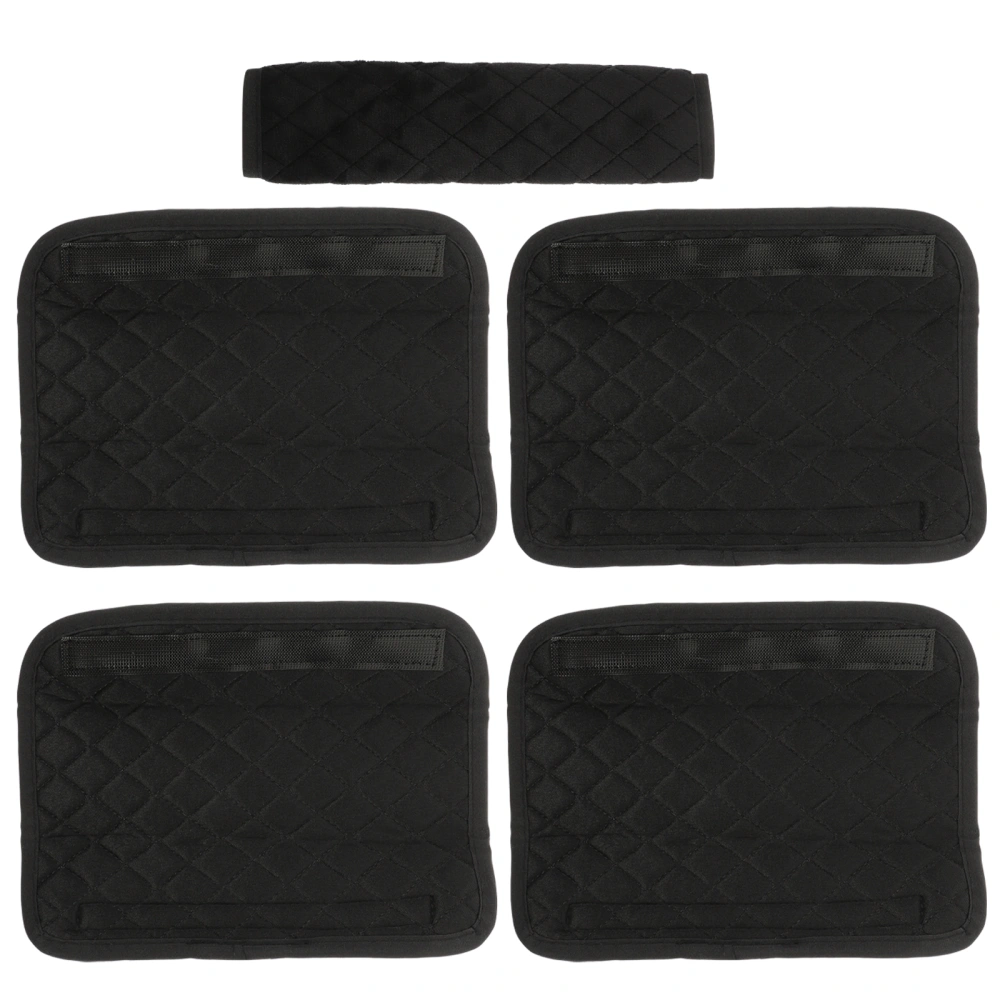 5pcs Car Seat Belt Cushion Plush Seat Belt Shoulder Pad Backpack Strap Pad