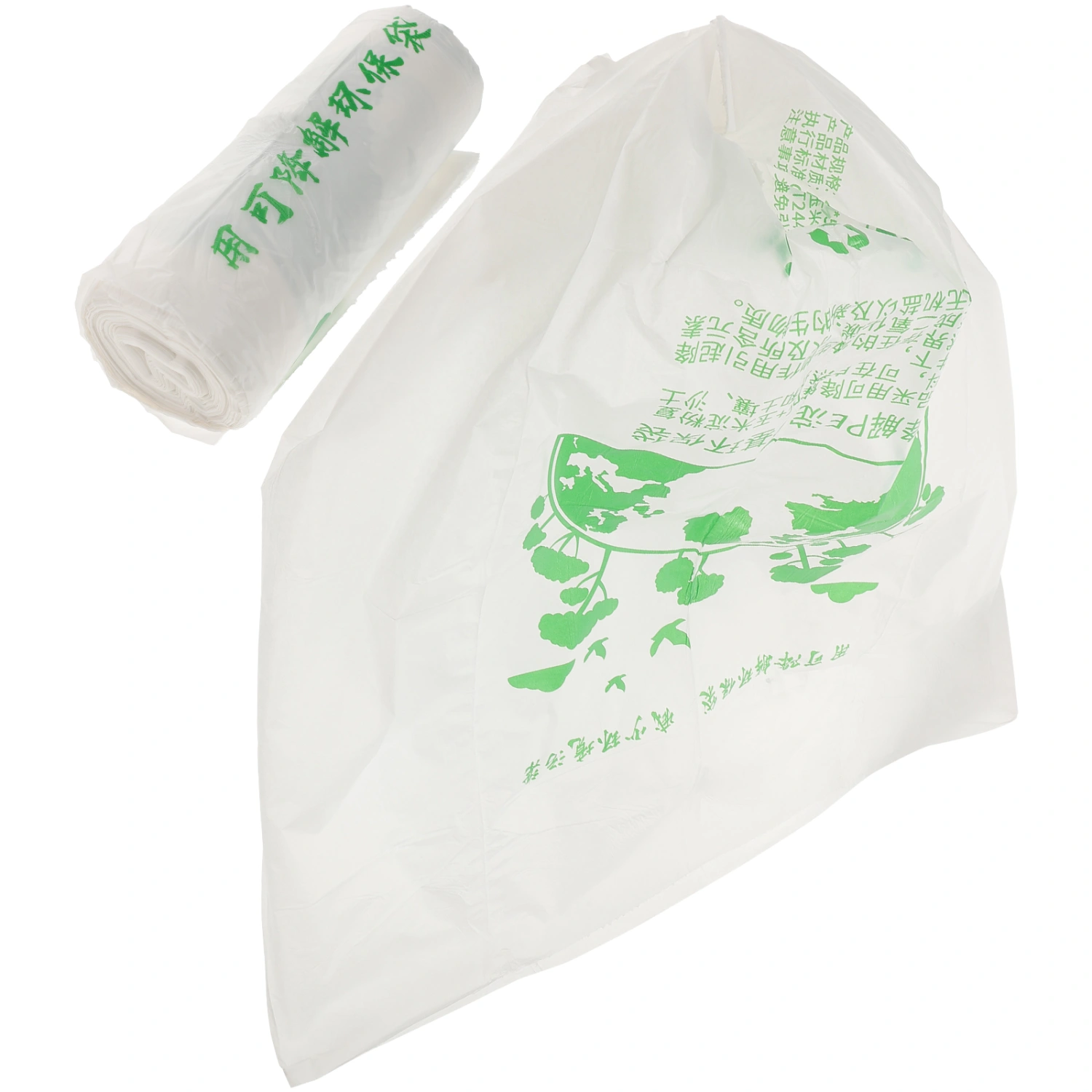 20pcs Garbage Bags Disposable Rubbish Bag Biodegradable Flat Mouth Trash Bags