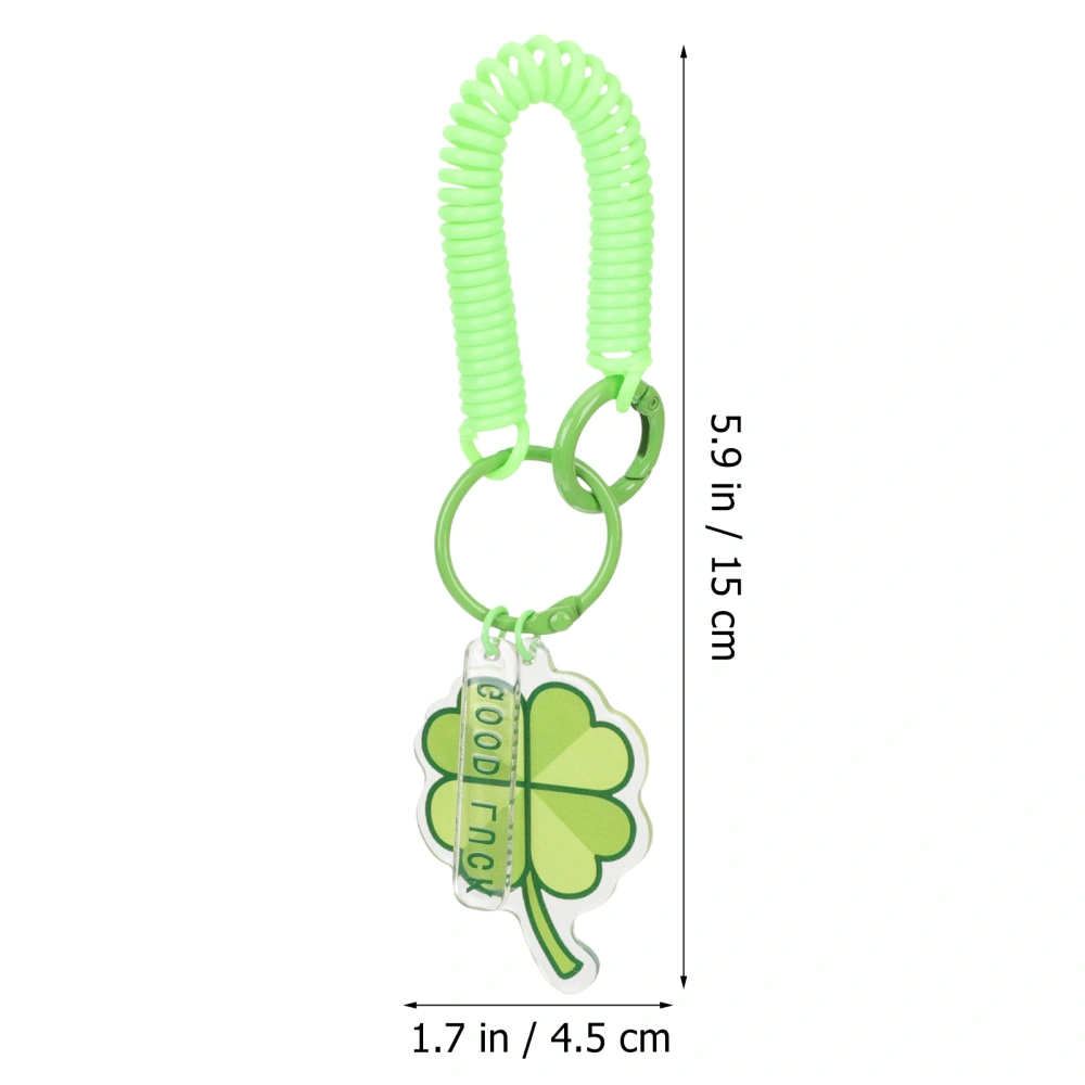 Shamrock Key Chain Ornament Car Key Chain Key Decoration Bag Hanging Ornament