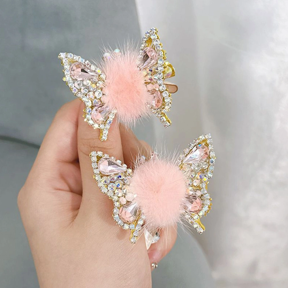 6pcs Hair Clips Children Flying Butterfly Hairpins Crystal Hair Accessories for Teen Girls