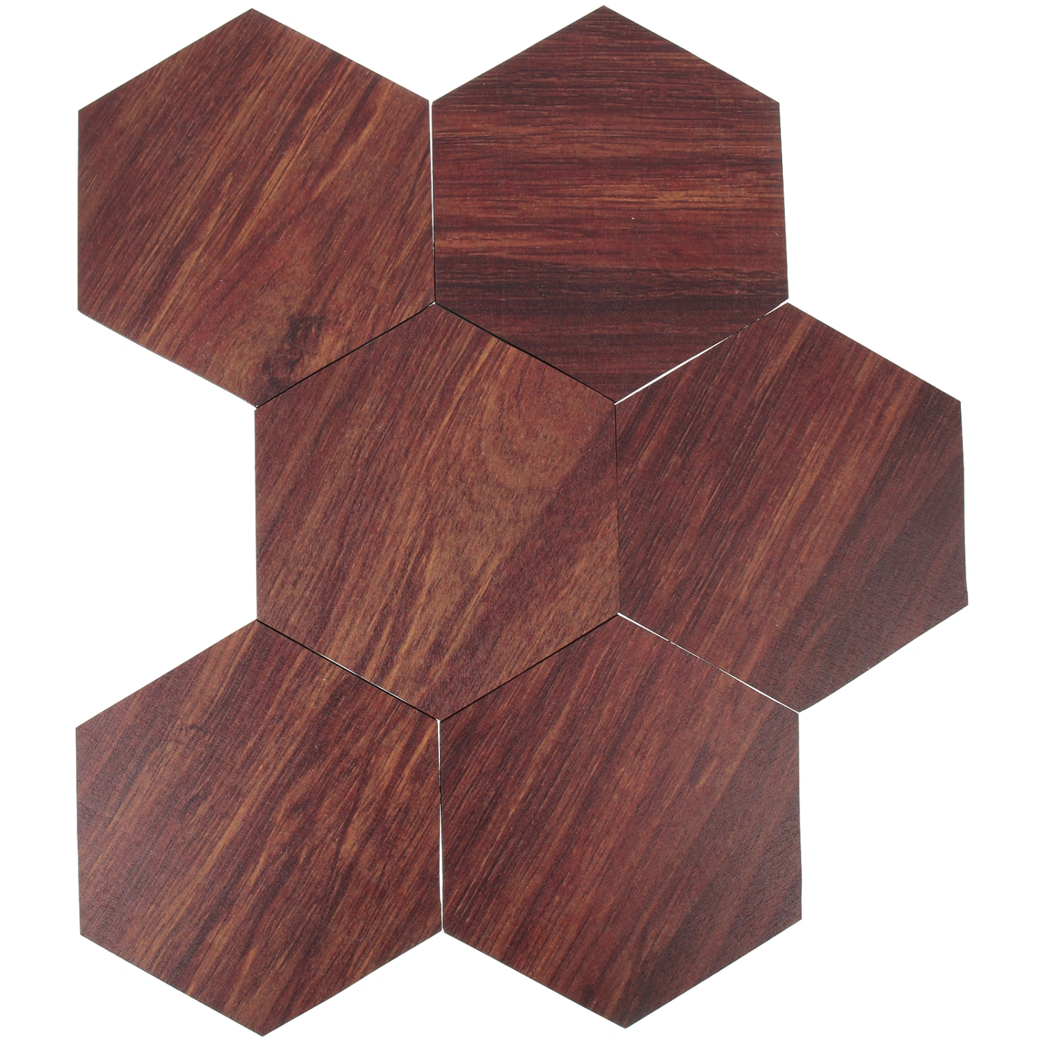 6Pcs Wooden Wall Art Wood Hexagon Decor Wooden Hexagon Panel Wall Hexagon Panel