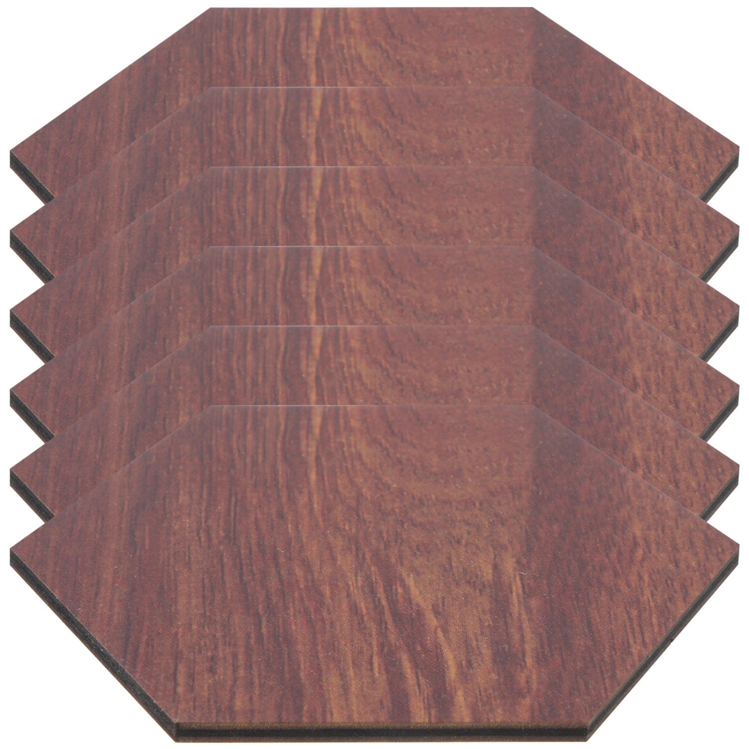 6Pcs Wooden Wall Art Wood Hexagon Decor Wooden Hexagon Panel Wall Hexagon Panel