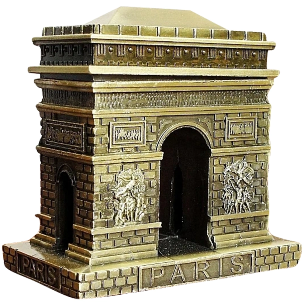 Vintage Triumphal Arch Model Alloy Triumphal Arch Decoration Desktop Ornament