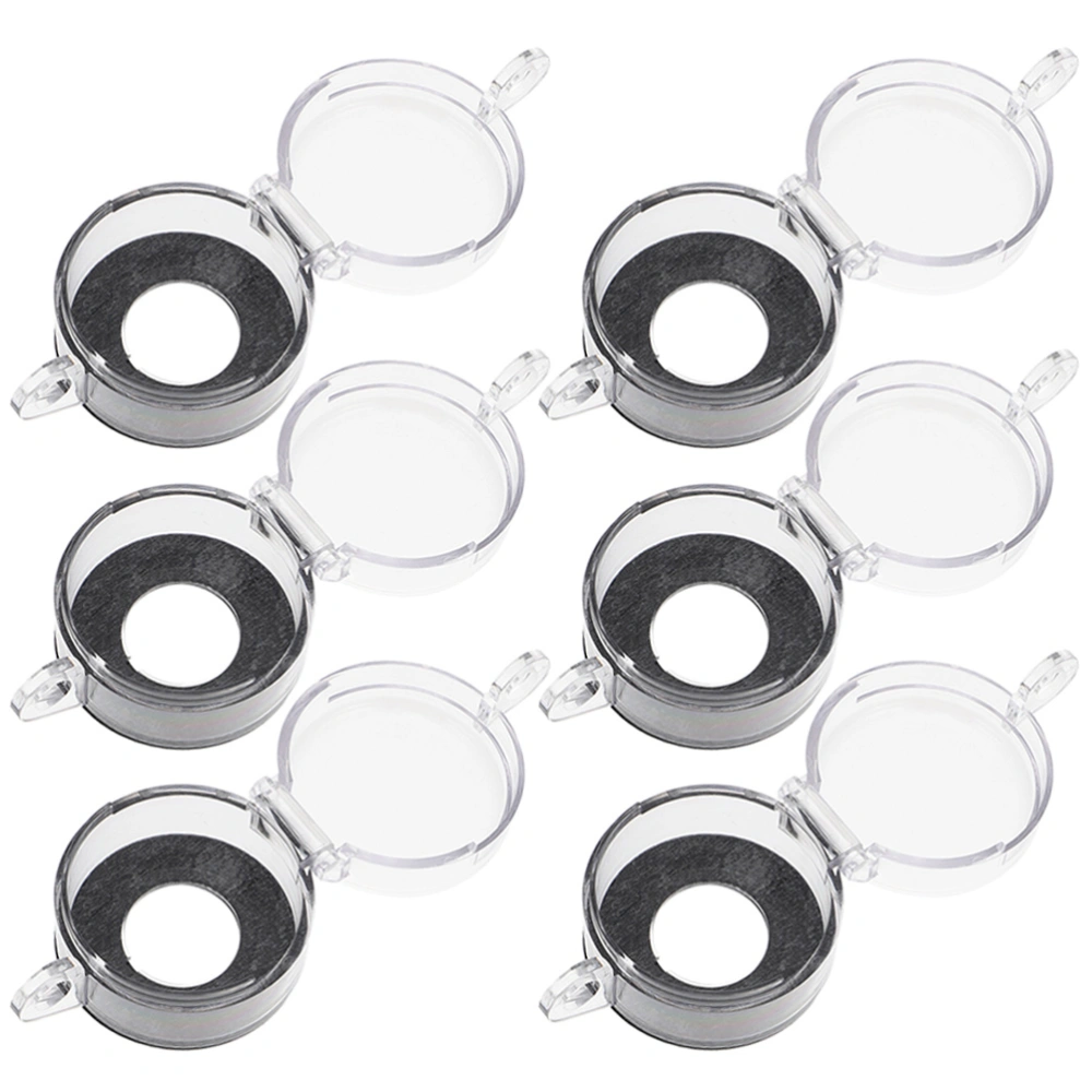 6pcs Emergency Stop Button Cover Clear Button Protector Protective Cover