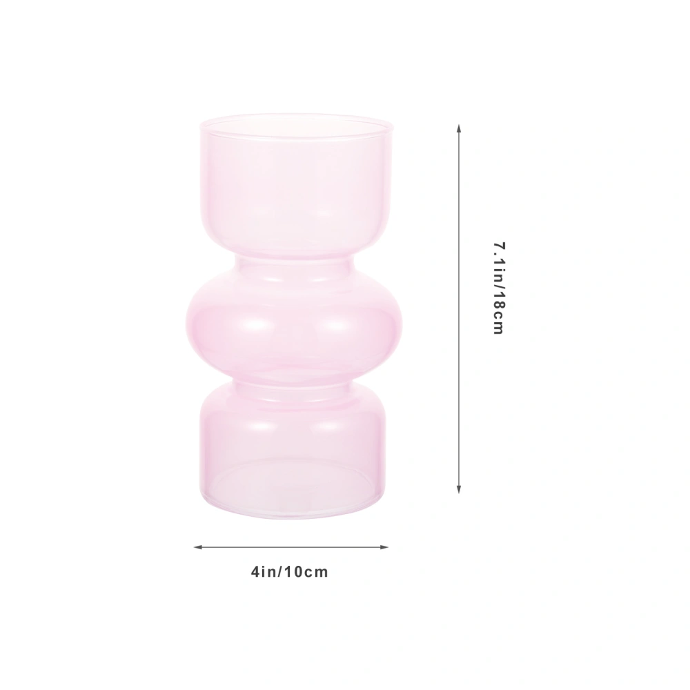 Glass Vase Retro Flower Vase Hydroponics Vase Flower Arrangement Vase Desktop Vase