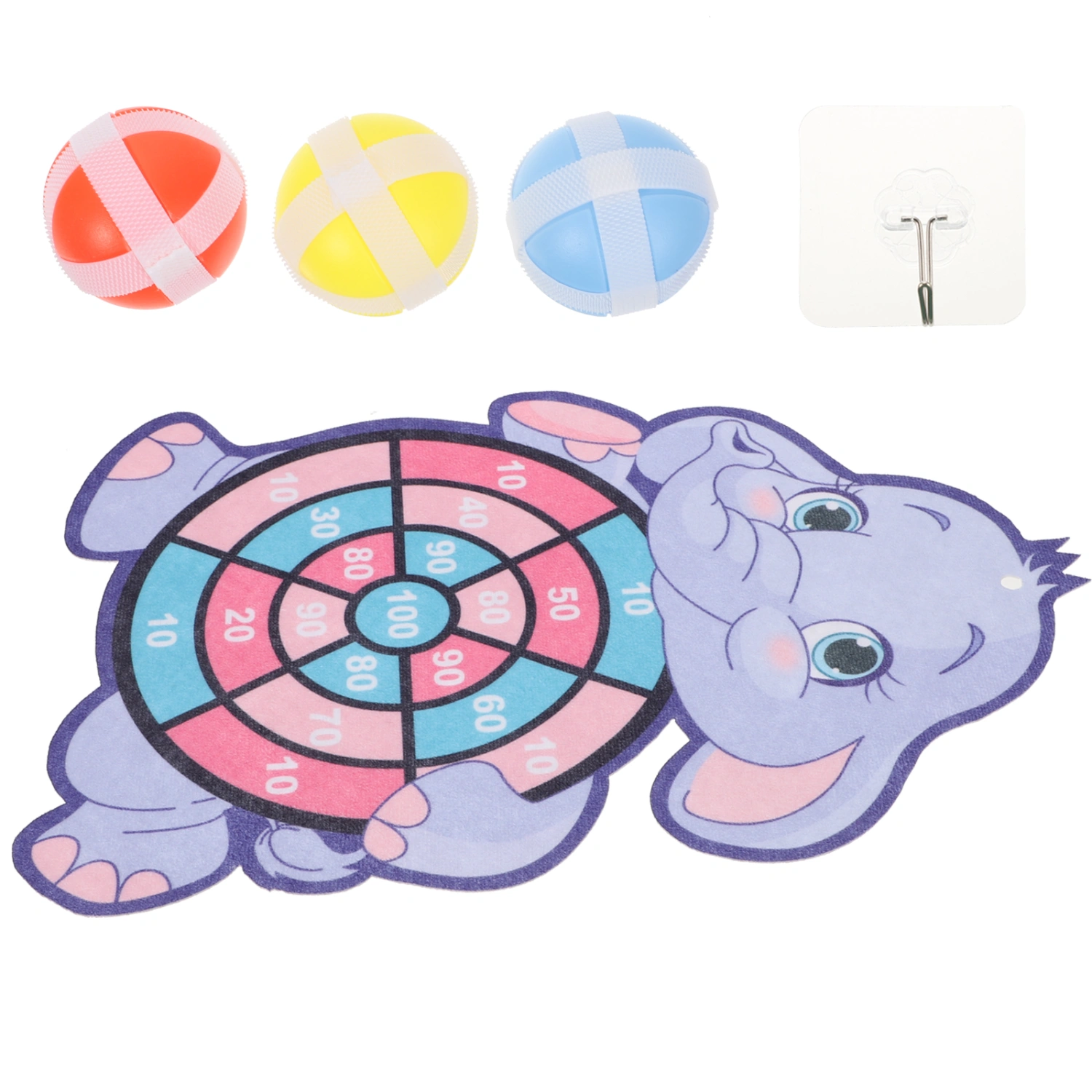1 Set Cartoon Dart Board with Sticky Balls Kids Dart Board Game Set Party Favors