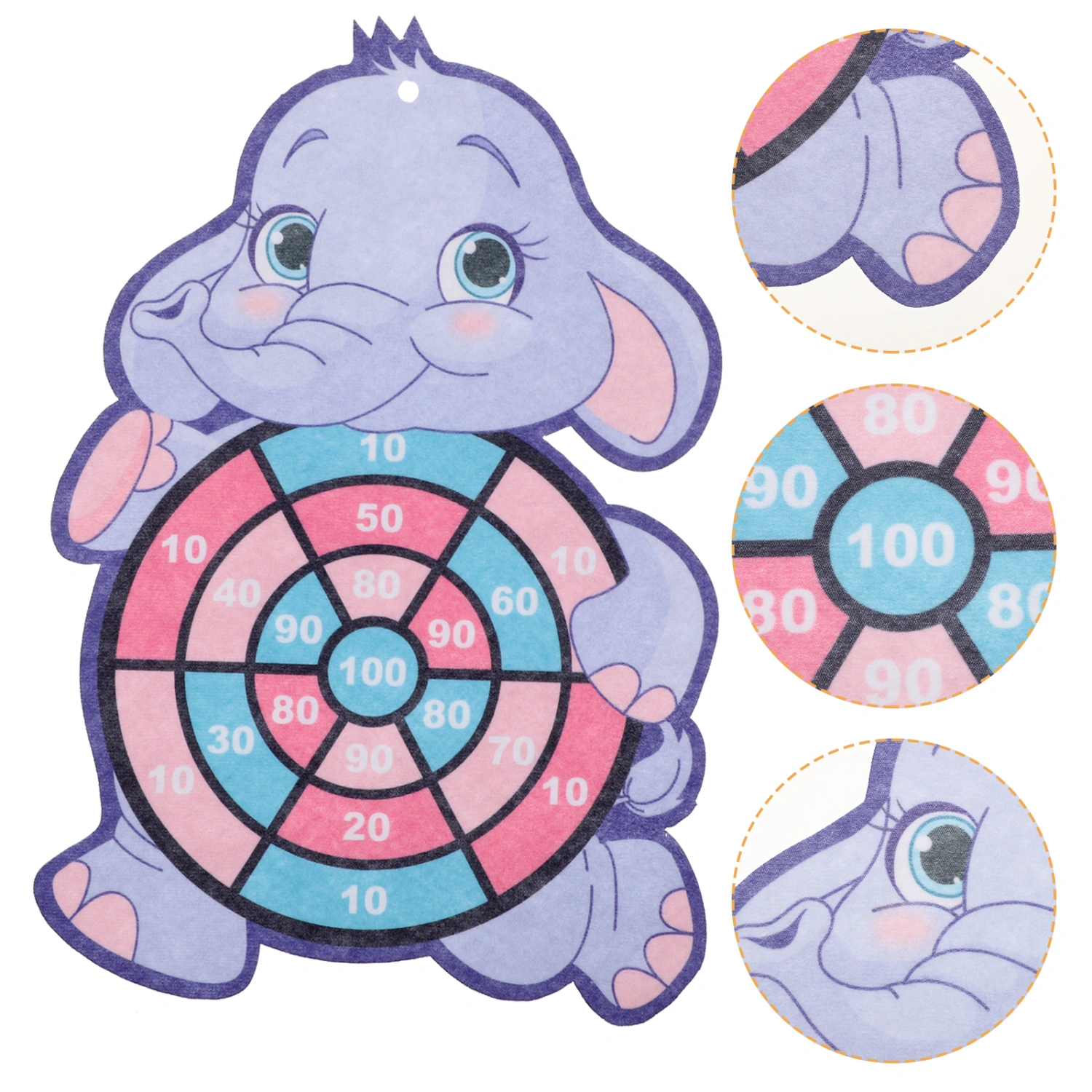 1 Set Cartoon Dart Board with Sticky Balls Kids Dart Board Game Set Party Favors