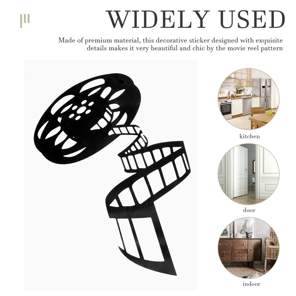 Wall Sticker Adhesive Movie Reel Wall Art Decal Bedroom Studio Removable Wallpaper