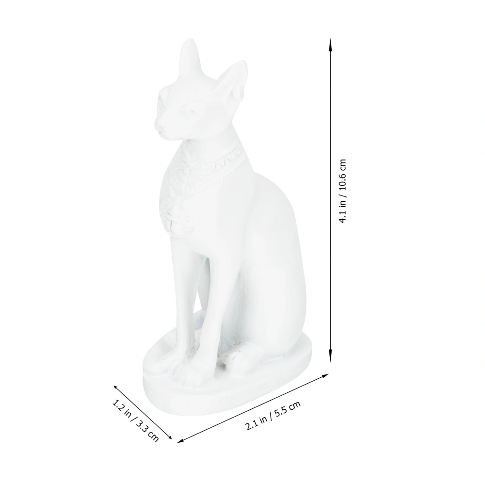 Desktop Resin Egyptian Cat Ornament Delicate Desktop Egypt Kitty Ornament for Festival