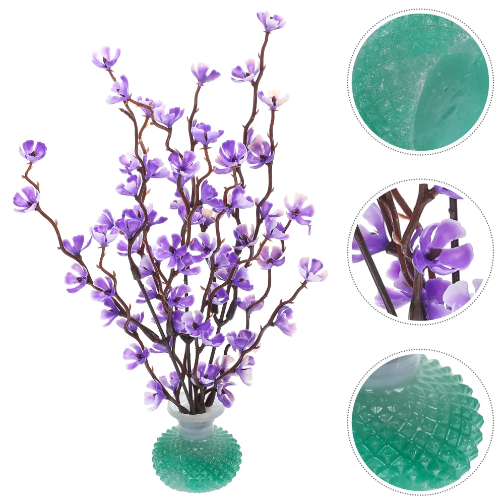 Artificial Plum Blossom Sushi Sashimi Plate Decoration Fake Floral Table Centerpiece