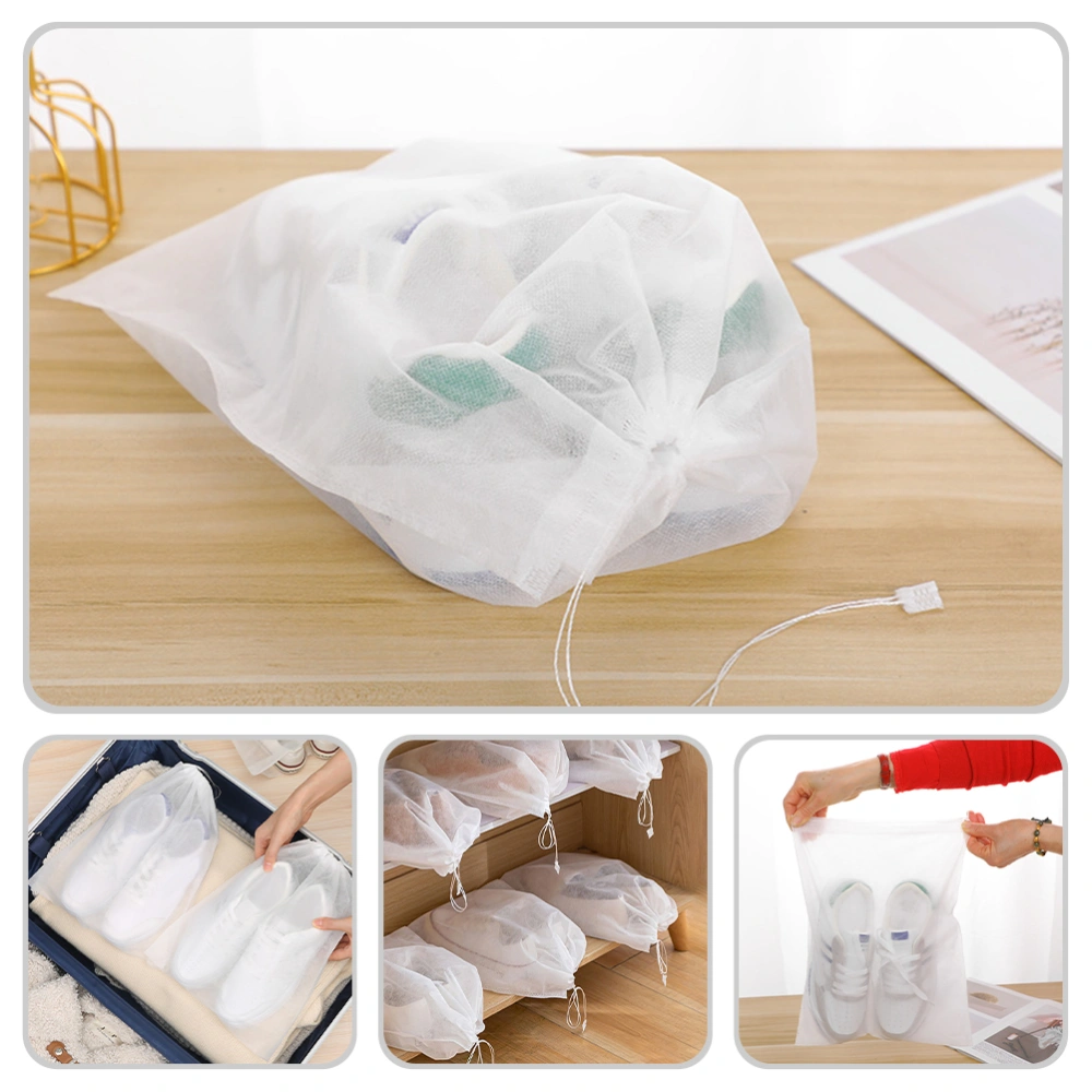 50pcs Travel Shoe Bag Storage Bags Non-woven Fabrics Shoe Packaging Bags