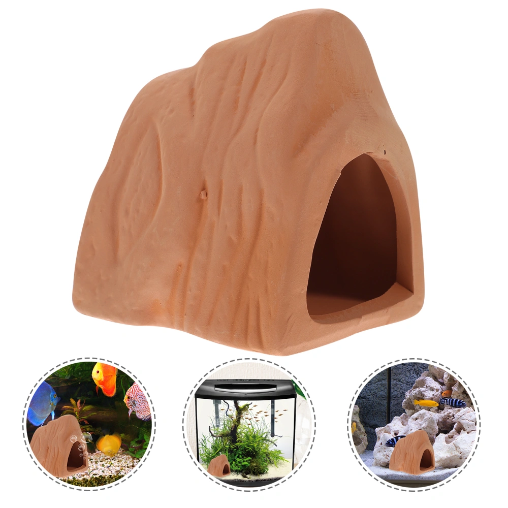 2Pcs Aquarium Decoration Cave Fish Hideout Cave Fish Shrimp Cave Hiding Playing Cave Fish Tank Decor