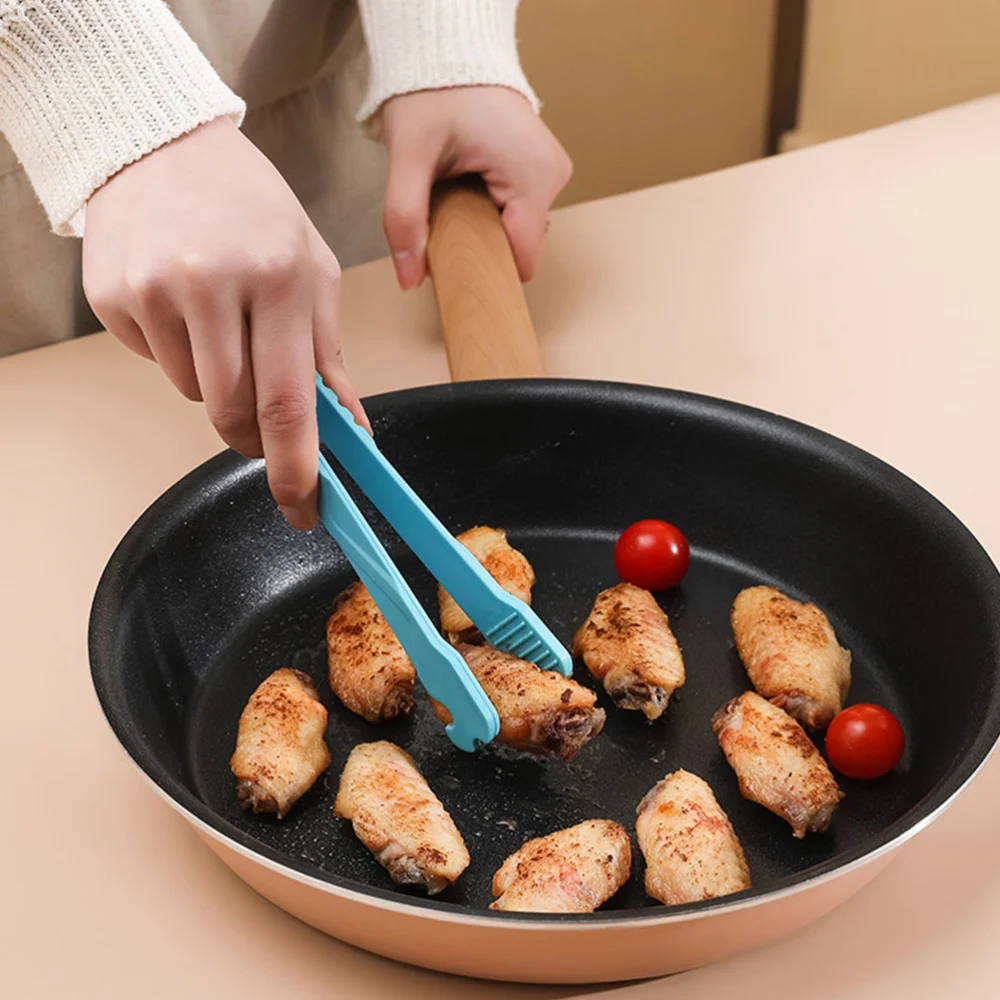 2Pcs Ergonomic Food Serving Tongs Convenient Toast Tongs Household BBQ Tongs Grill Supply,