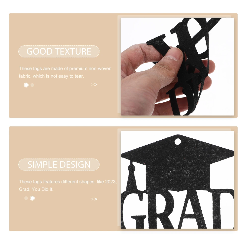 18pcs Graduation Party Decoration You Did It Tags Grad 2023 Gift Tags for Graduation