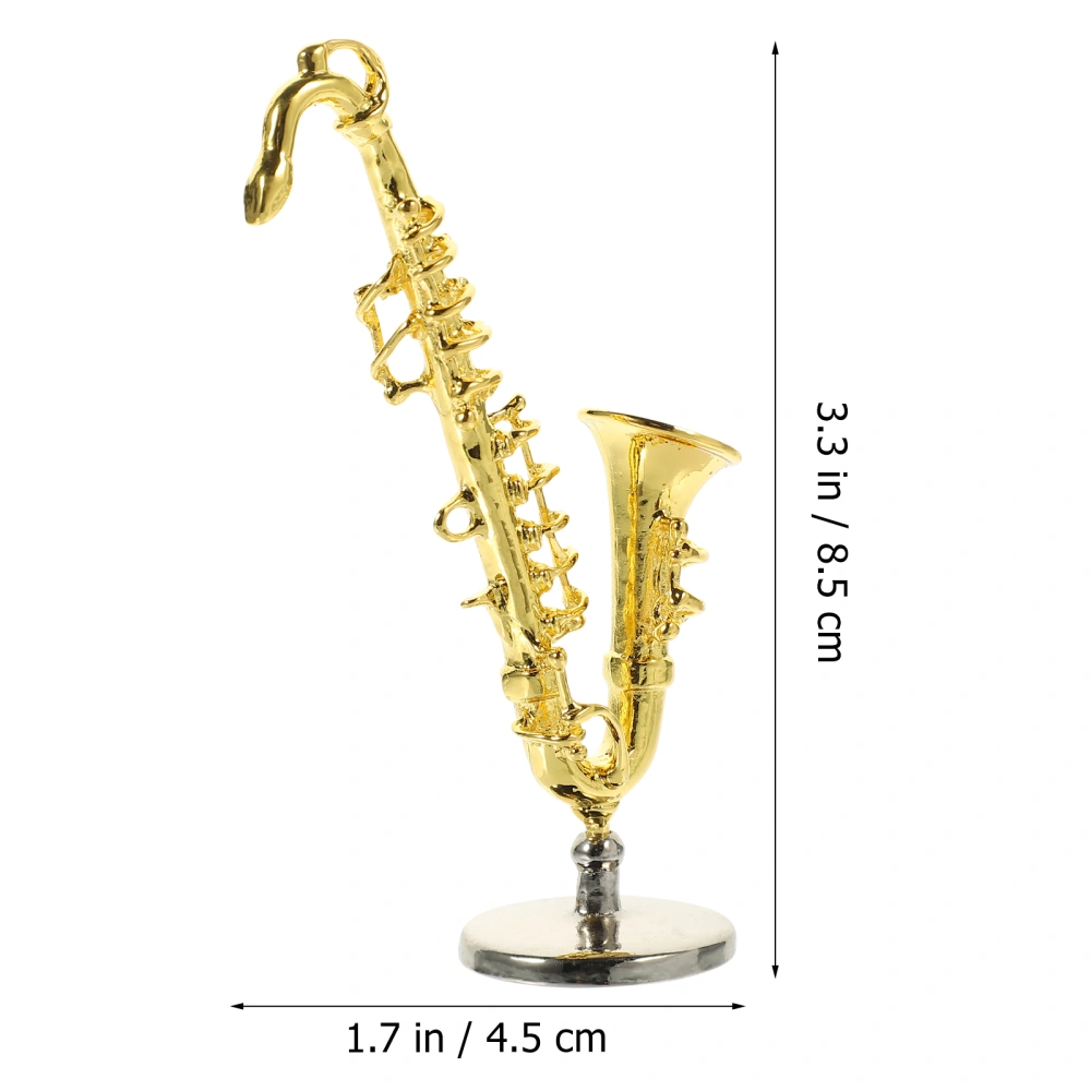 Practical Miniature Saxophone Adornment Exquisite Simulation Saxophone Model