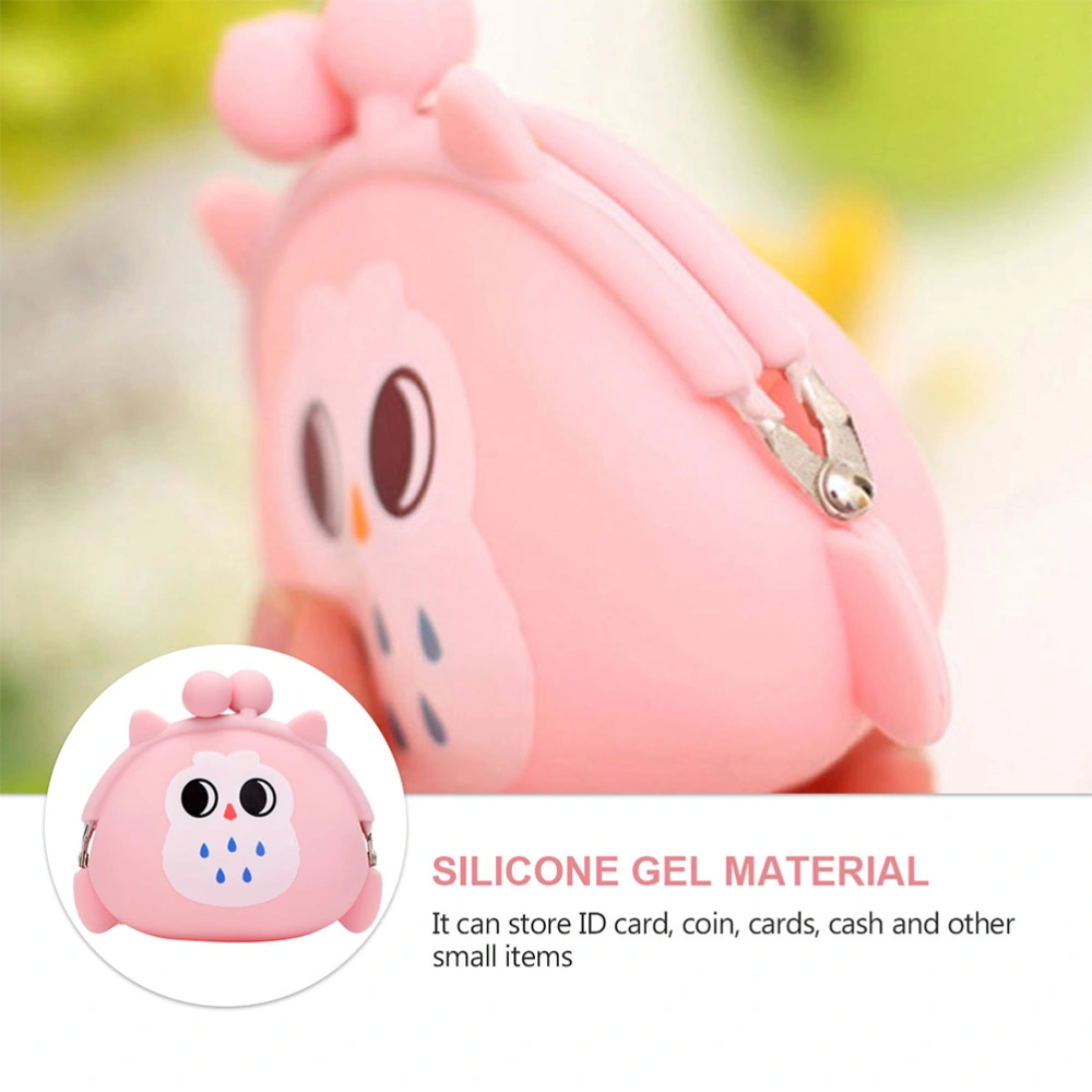 2pcs Cartoon Coin Purse Silicone Change Purse Small Coin Bag for Women Kids Girls