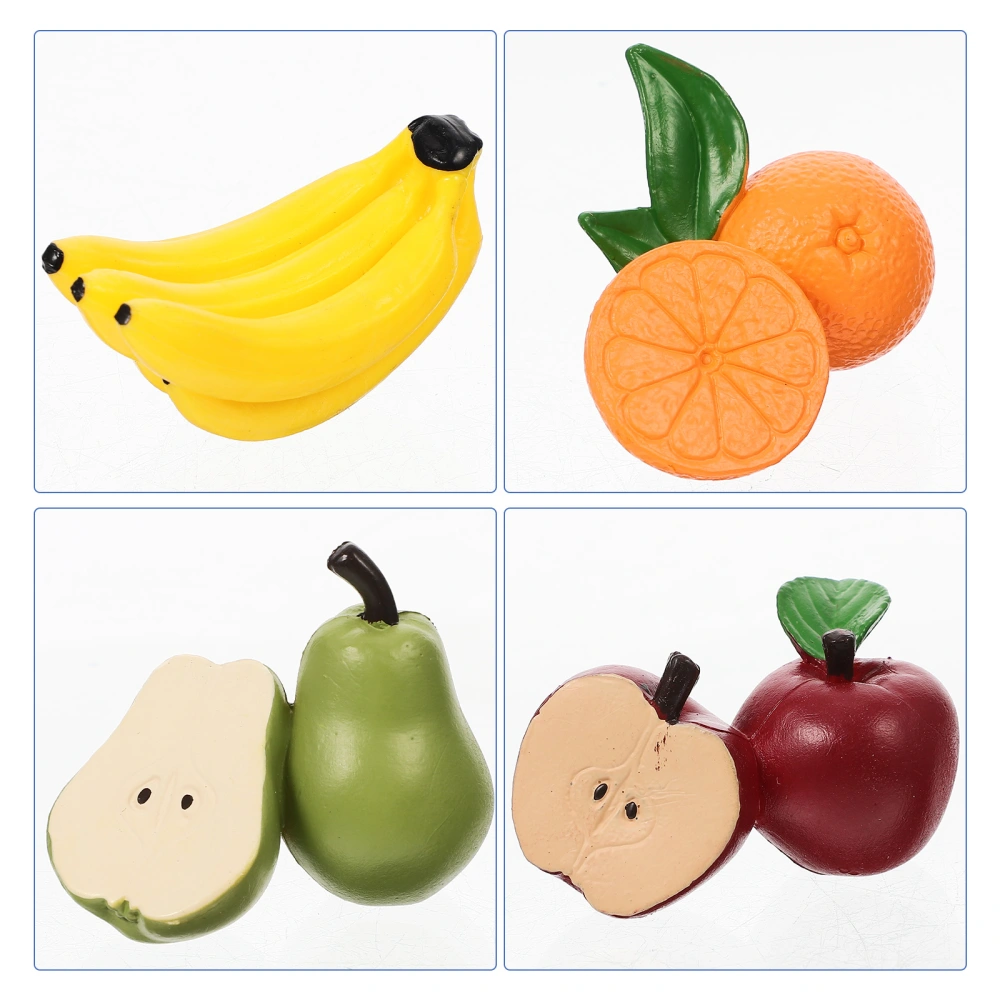 4pcs Fake Fruits Decorations Artificial Fruit Simulated Fruits Models Showcase Display Props