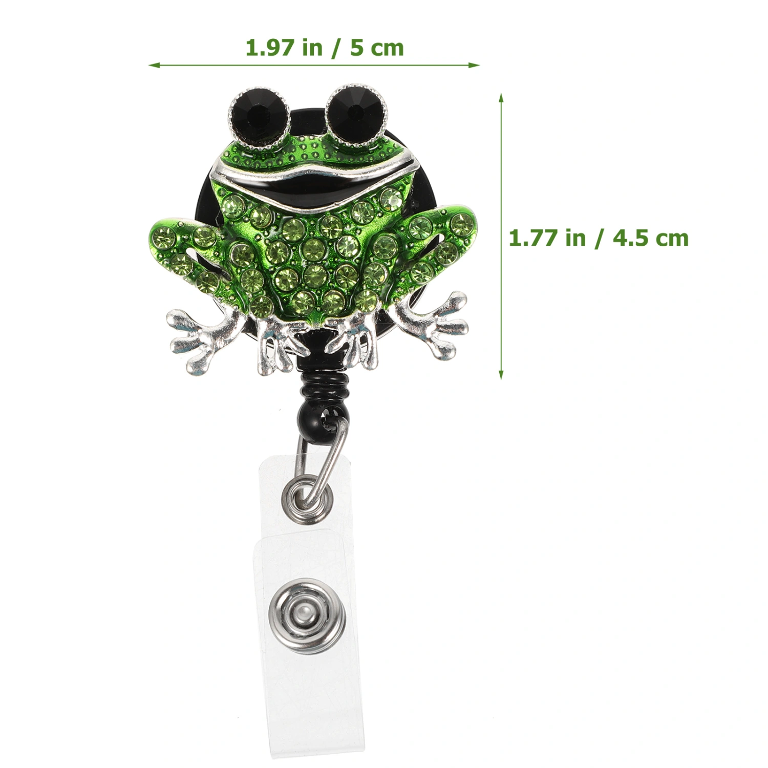Portable Badge Holder Convenient ID Card Holder Rotating Badge Buckle ID Card Holder