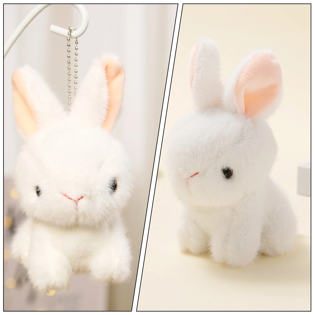 Stuffed Rabbit Doll Small Plush Rabbit Pendant Easter Plush Bunny Ornament Lovely Rabbit Decor