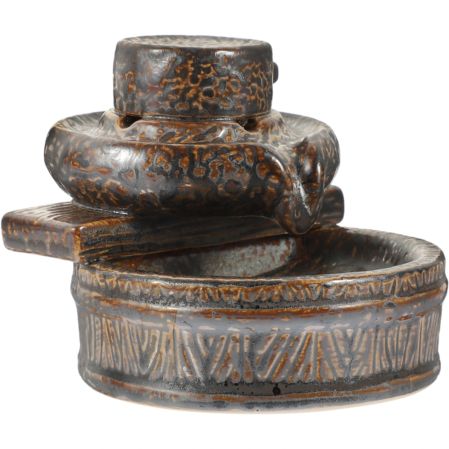Backflow Incense Burner Ceramic Backflow Incense Cone Sticks Burner Holder