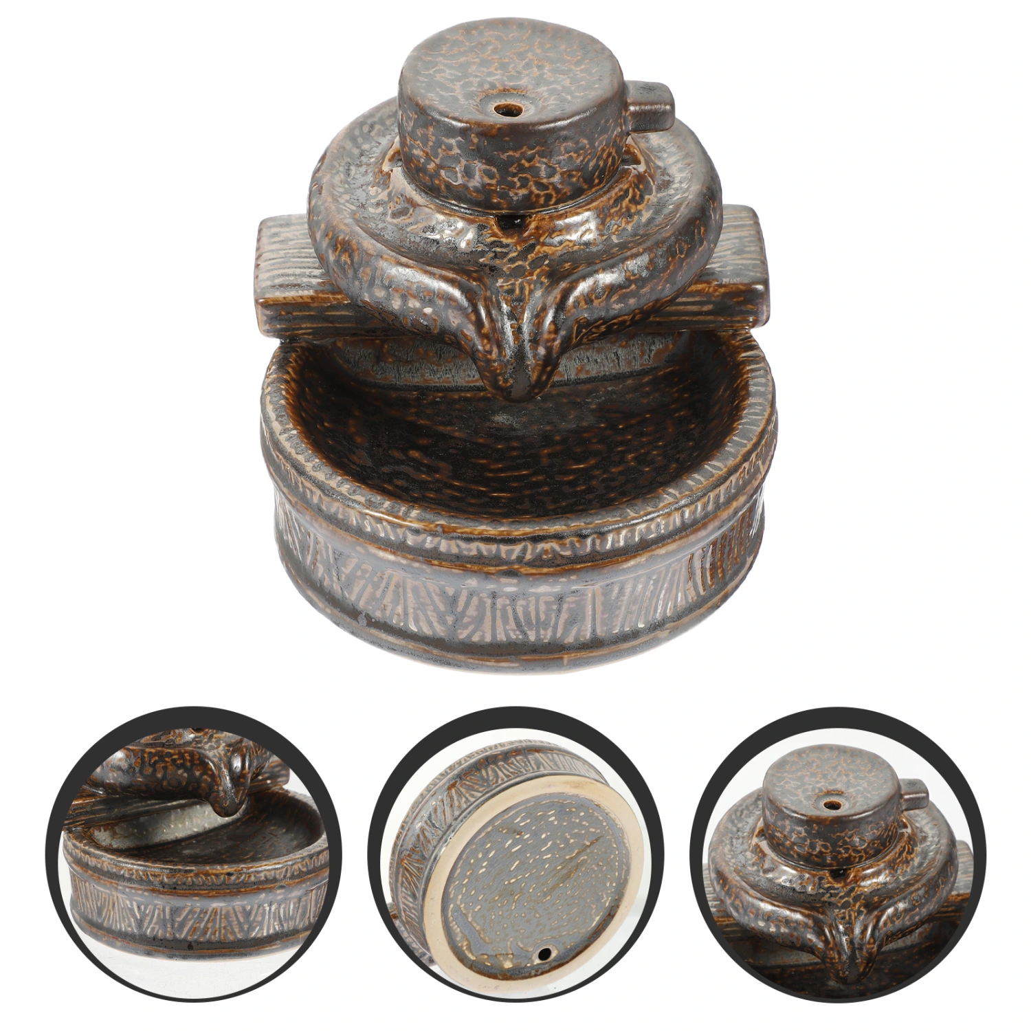 Backflow Incense Burner Ceramic Backflow Incense Cone Sticks Burner Holder