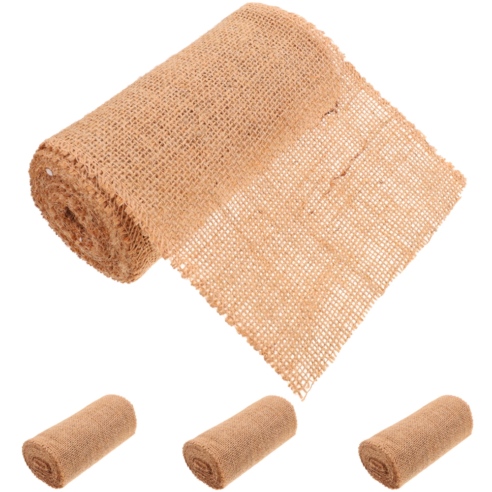 4 Rolls of Protective Jute Wrapper Tree Wrapping Cover Tree Protector Practical Tree Wrapper