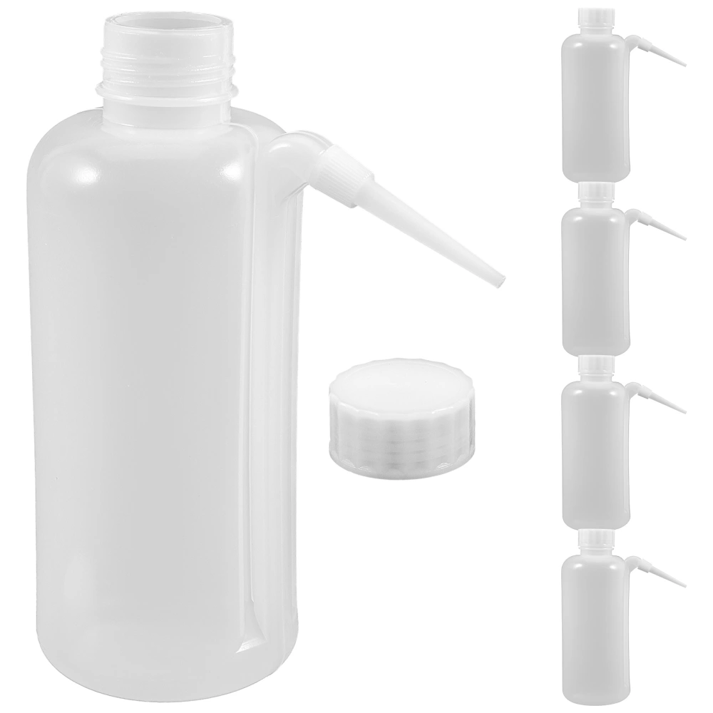 5Pcs Condiment Squeeze Bottles Salad Sauce Dispenser Kitchen Ketchup Bottles(500ml)